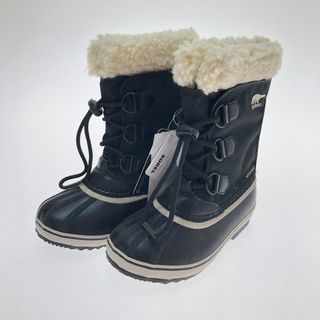 ソレル(SOREL)の□□SOREL ソレル スノーブーツ ユートパックナイロンウォータープルーフ 19cm NY1962-010 ブラック(ブーツ)