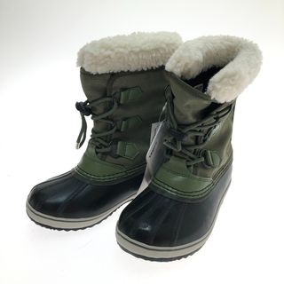 □□SOREL ソレル スノーブーツ ユートパックナイロンウォータープルーフ 20cm NY1962-371 カーキ