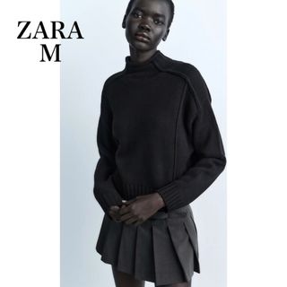 ザラ(ZARA)のZARA ビジブルシームニットセーター　新品　タグ付き(ニット/セーター)