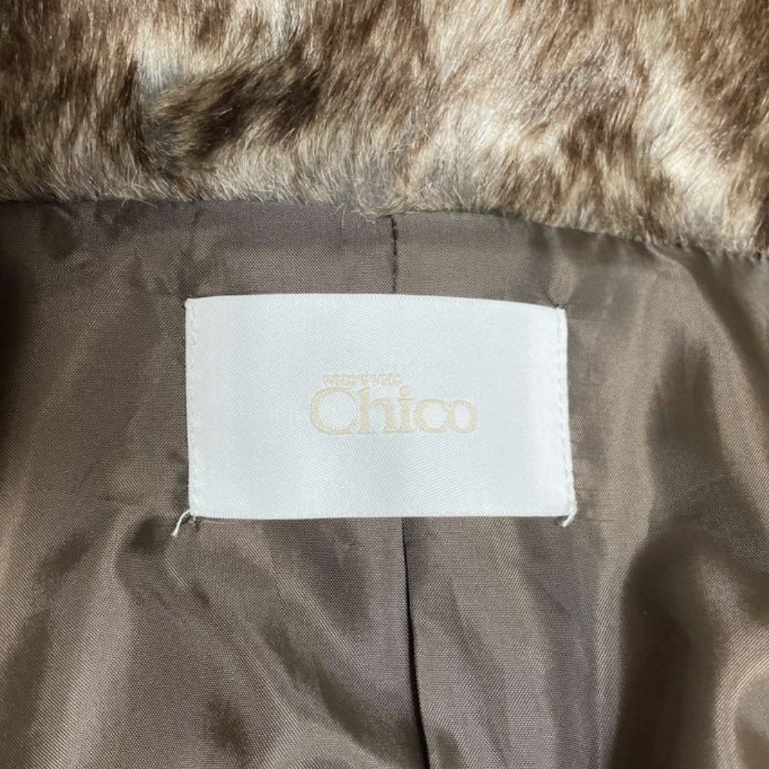 who's who Chico(フーズフーチコ)の美品 chico ファーコート　フーズフーチコ レディースのジャケット/アウター(毛皮/ファーコート)の商品写真