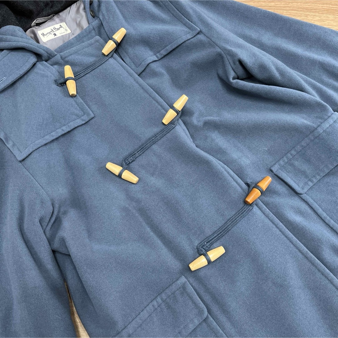 MARGARET HOWELL(マーガレットハウエル)のダッフルコート ブルー系 カシミヤ レディースのジャケット/アウター(ダッフルコート)の商品写真