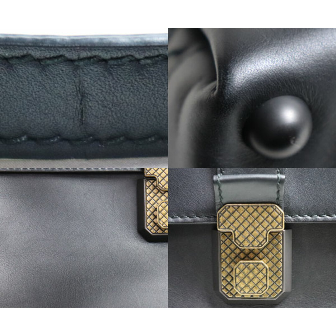 Bottega Veneta(ボッテガヴェネタ)のBOTTEGAVENETA ボッテガヴェネタ ネロ カーフ ミディアム ピアッツァ 2Wayショルダーバッグ ブラック ハンド レディース【中古】 レディースのバッグ(ショルダーバッグ)の商品写真