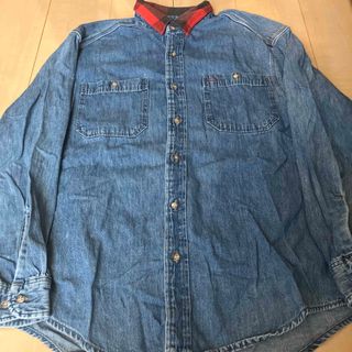 ギャップ(GAP)のアメリカ製 old GAP インディゴ デニムシャツ vintage 90s(シャツ)