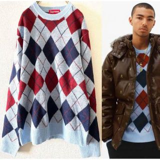 シュプリーム(Supreme)のSUPREME 15A/W ARGYLE CREWNECK SWEATER (ニット/セーター)