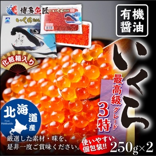 天然秋鮭卵 いくら 醤油漬け(魚介)