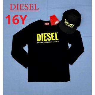 ディーゼル(DIESEL)のディーゼル　キッズ　長袖Tシャツ1322　サイズ16Y　ロゴ　新品　00J4Y0(Tシャツ/カットソー(七分/長袖))