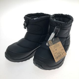 ザノースフェイス(THE NORTH FACE)の□□THE NORTH FACE ザノースフェイス ヌプシ ブーティ ロゴ ショート 防寒ブーツ 21cm NFJ52280 ブラック(ブーツ)