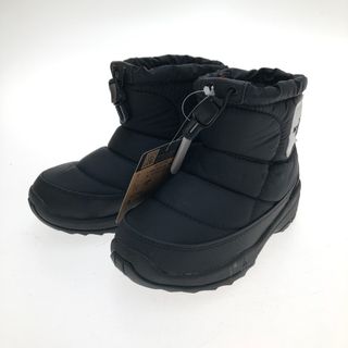 ザノースフェイス(THE NORTH FACE)の□□THE NORTH FACE ザノースフェイス ヌプシ ブーティ ロゴ ショート 防寒ブーツ 19cm NFJ52280 ブラック(ブーツ)