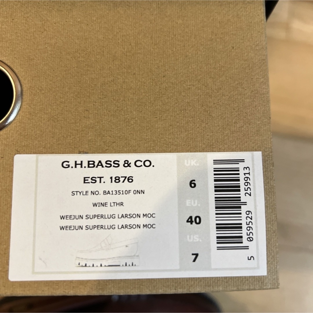 G.H.BASS(ジーエイチバス)の新品　G.H.BASS larson ローファー weejun 90 25cm メンズの靴/シューズ(スリッポン/モカシン)の商品写真