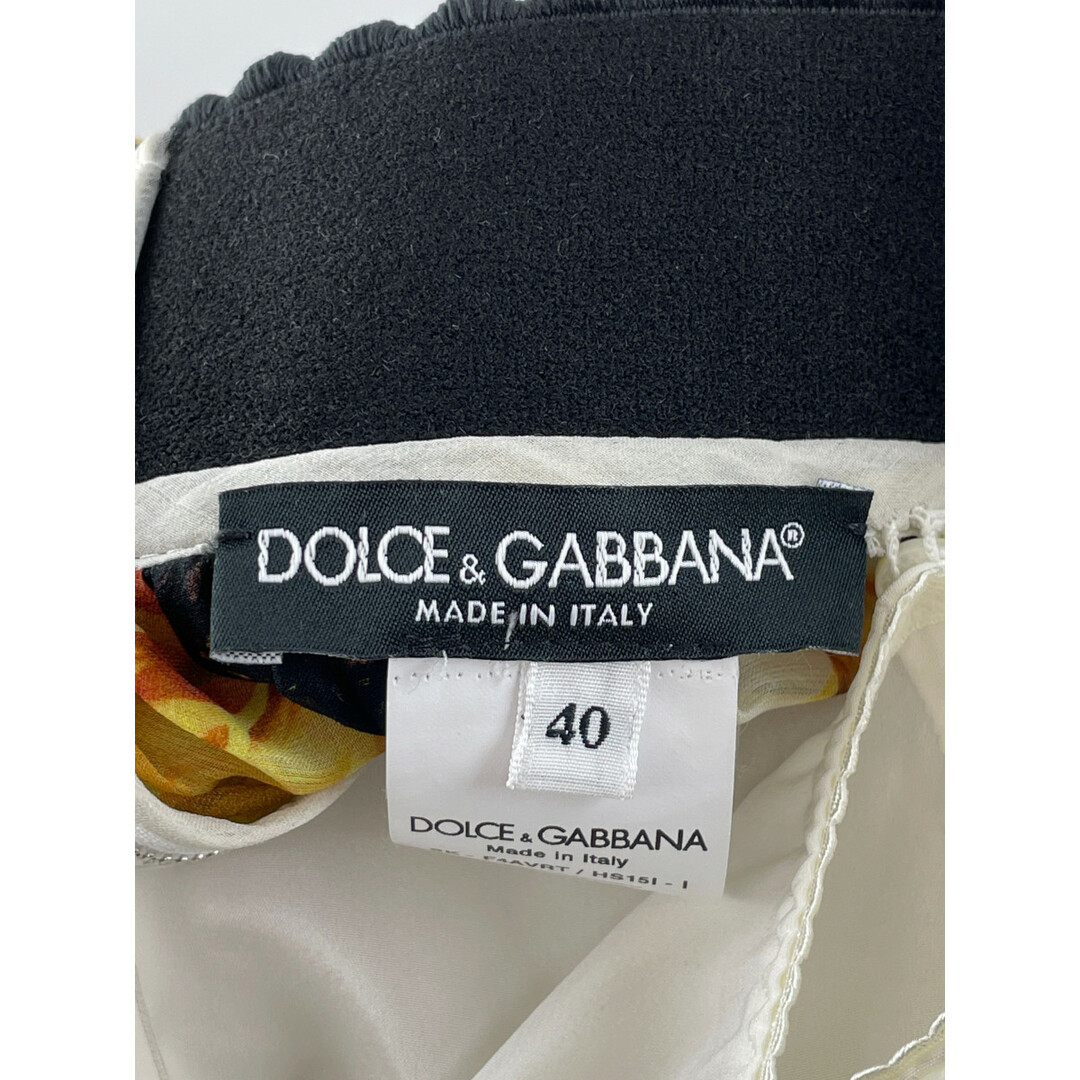 DOLCE&GABBANA(ドルチェアンドガッバーナ)のドルチェアンドガッバーナ 【美品/国内正規】F4AVRT/HS151 サンフラワープリント/レース マキシ 40 レディースのスカート(その他)の商品写真