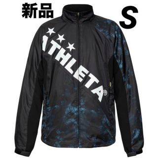 アスレタ(ATHLETA)の☆新品タグ付☆ アスレタ　裏地付きウインドブレーカー Sサイズ　ブラック(ウェア)