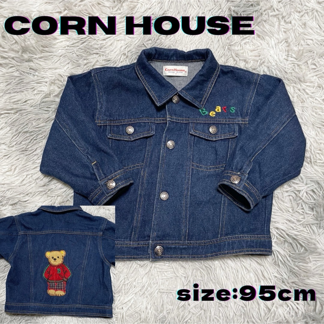 しまむら(シマムラ)のCornhouse くまさん　ジージャン　デニムジャケット　95 90 アウター キッズ/ベビー/マタニティのキッズ服男の子用(90cm~)(ジャケット/上着)の商品写真