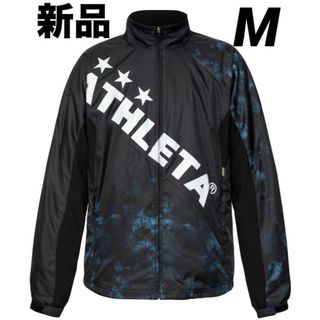 アスレタ(ATHLETA)の☆新品タグ付☆ アスレタ　裏地付きウインドブレーカー Mサイズ　ブラック(ウェア)