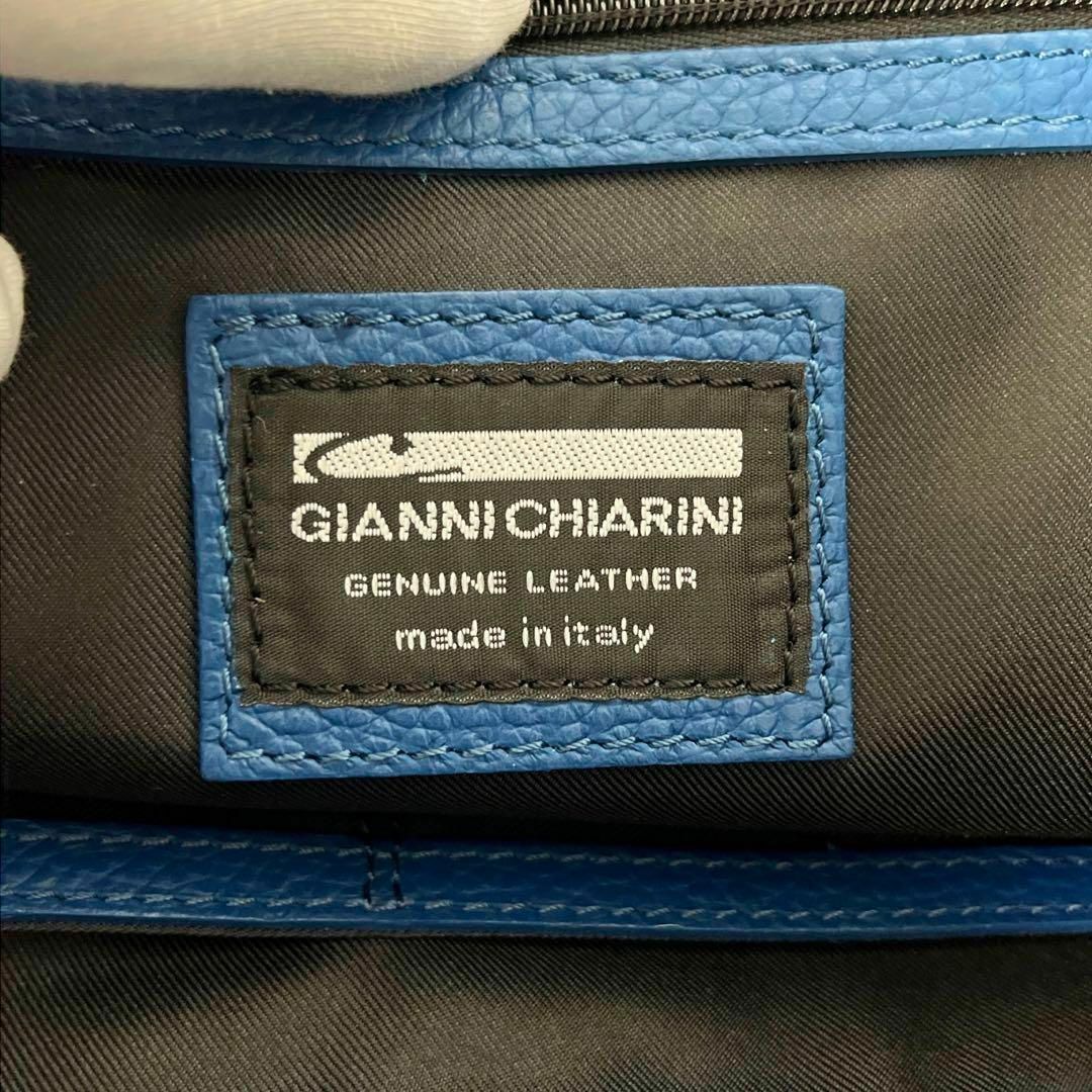 GIANNI CHIARINI(ジャンニキャリーニ)の新品タグ付き　ジャンニキャリーニ レザー シボ 加工 トートバッグ A4収納可 メンズのバッグ(トートバッグ)の商品写真