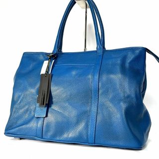 ジャンニキャリーニ(GIANNI CHIARINI)の新品タグ付き　ジャンニキャリーニ レザー シボ 加工 トートバッグ A4収納可(トートバッグ)