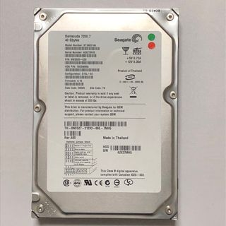 シーゲイト(SEAGATE)のSeagate 3.5インチHDD ST340014A 40GB/H35(PCパーツ)