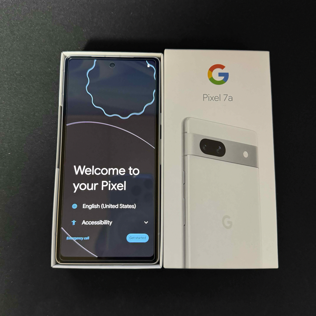 【極美品】Google Pixel 7a スノー 128GB SIMフリースマートフォン本体