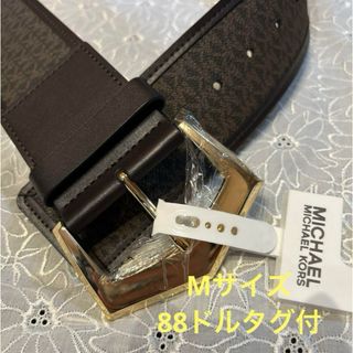 一回短時間使用 import LA直輸入 マイケルコース 裏ロゴマーク金色ベルト