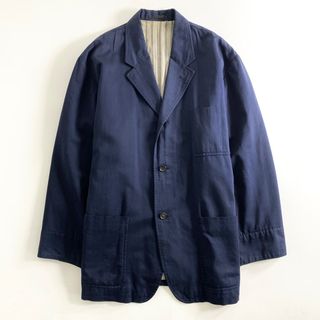 コムデギャルソン(COMME des GARCONS)の22a29 90s COMME des GARCONS HOMME コムデギャルソンオム 日本製 テーラードジャケット カバーオール ブレザー 中綿 オーバーサイズ Mサイズ ネイビー MADE IN JAPAN VINTAGE(テーラードジャケット)