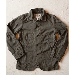 ダブルアールエル(RRL)の新品*RRL*リネンコットン ヘリンボーン ジャケット *XSダブルアールエル (カバーオール)