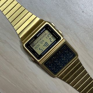 カシオ(CASIO)のCASIO DATA BANK GOLD 腕時計(腕時計(デジタル))