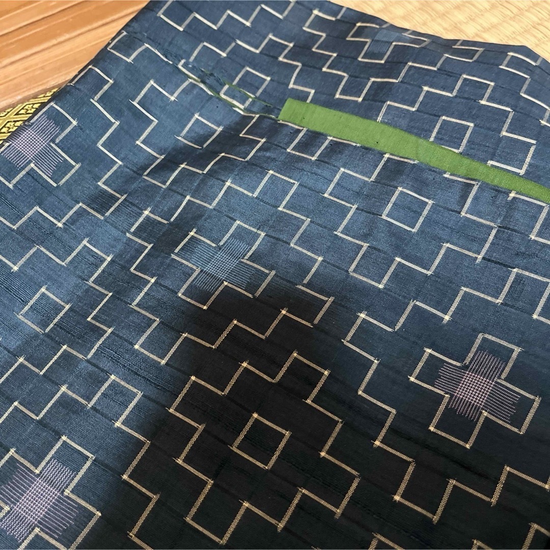 アンティーク着物　青緑色 レディースの水着/浴衣(着物)の商品写真