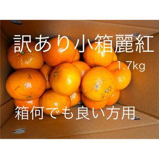 訳あり　麗紅 S 1.7kg 小箱　有田みかん　ミニみかん　せとか姉妹品種(フルーツ)