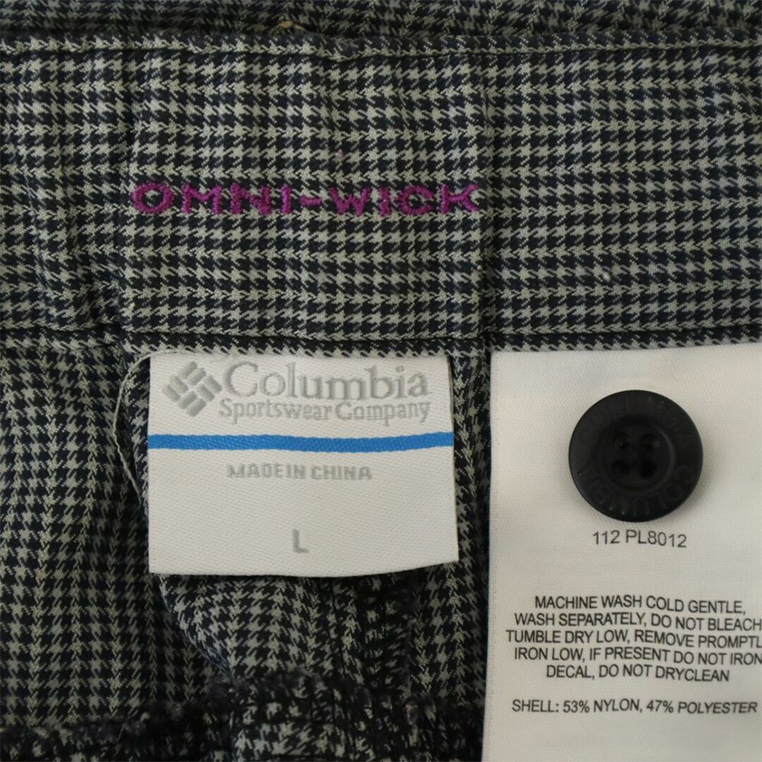 Columbia(コロンビア)のコロンビア チェック柄 エレリー クロップド パンツ L グレー Columbia アウトドア クオーターパンツ レディース 【中古】  【240129】 レディースのパンツ(ショートパンツ)の商品写真