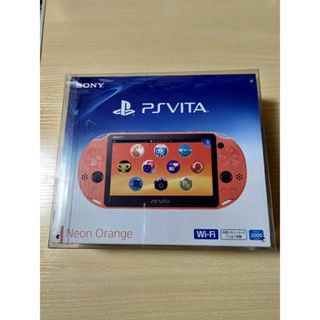 プレイステーション(PlayStation)のPSVita PCH-2000 ネオンオレンジ 動作品 Wi-Fi(携帯用ゲーム機本体)