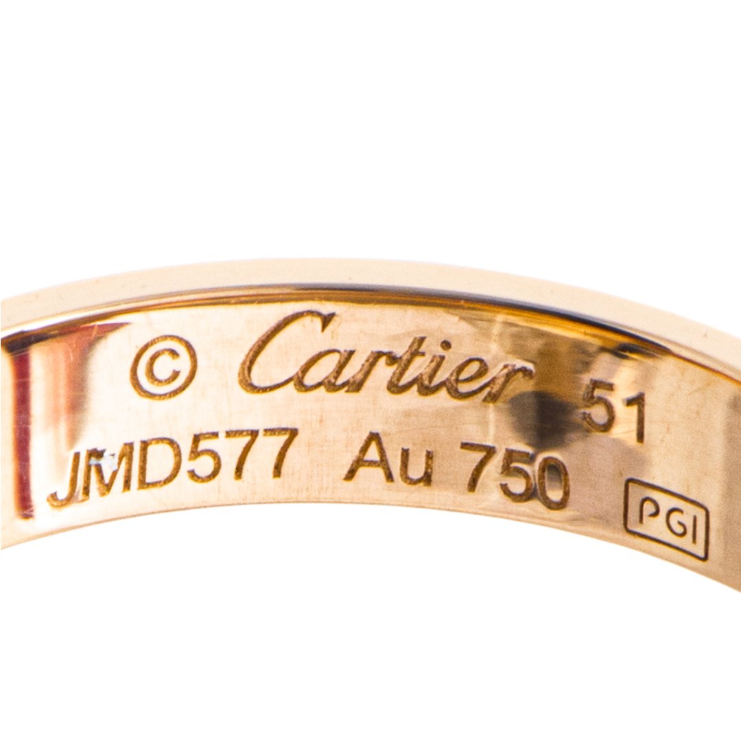 Cartier(カルティエ)のCARTIER カルティエ Love wedding band Love ウェディング リング リング・指輪 ミニラブリング ペアリング マリッジリング 11号【中古】 レディースのアクセサリー(リング(指輪))の商品写真