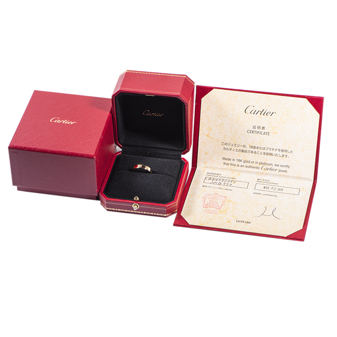 Cartier(カルティエ)のCARTIER カルティエ Love wedding band Love ウェディング リング リング・指輪 ミニラブリング ペアリング マリッジリング 11号【中古】 レディースのアクセサリー(リング(指輪))の商品写真