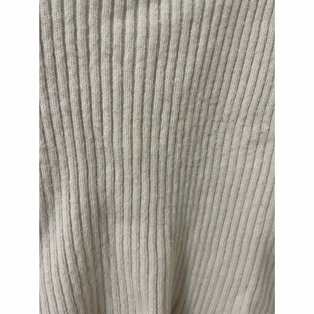 バイカラースクエアリブニット レディースのトップス(ニット/セーター)の商品写真