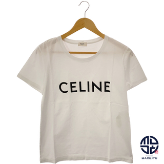 celine - セリーヌ トリオンフ Tシャツ コットン ホワイト/ネイビー ...