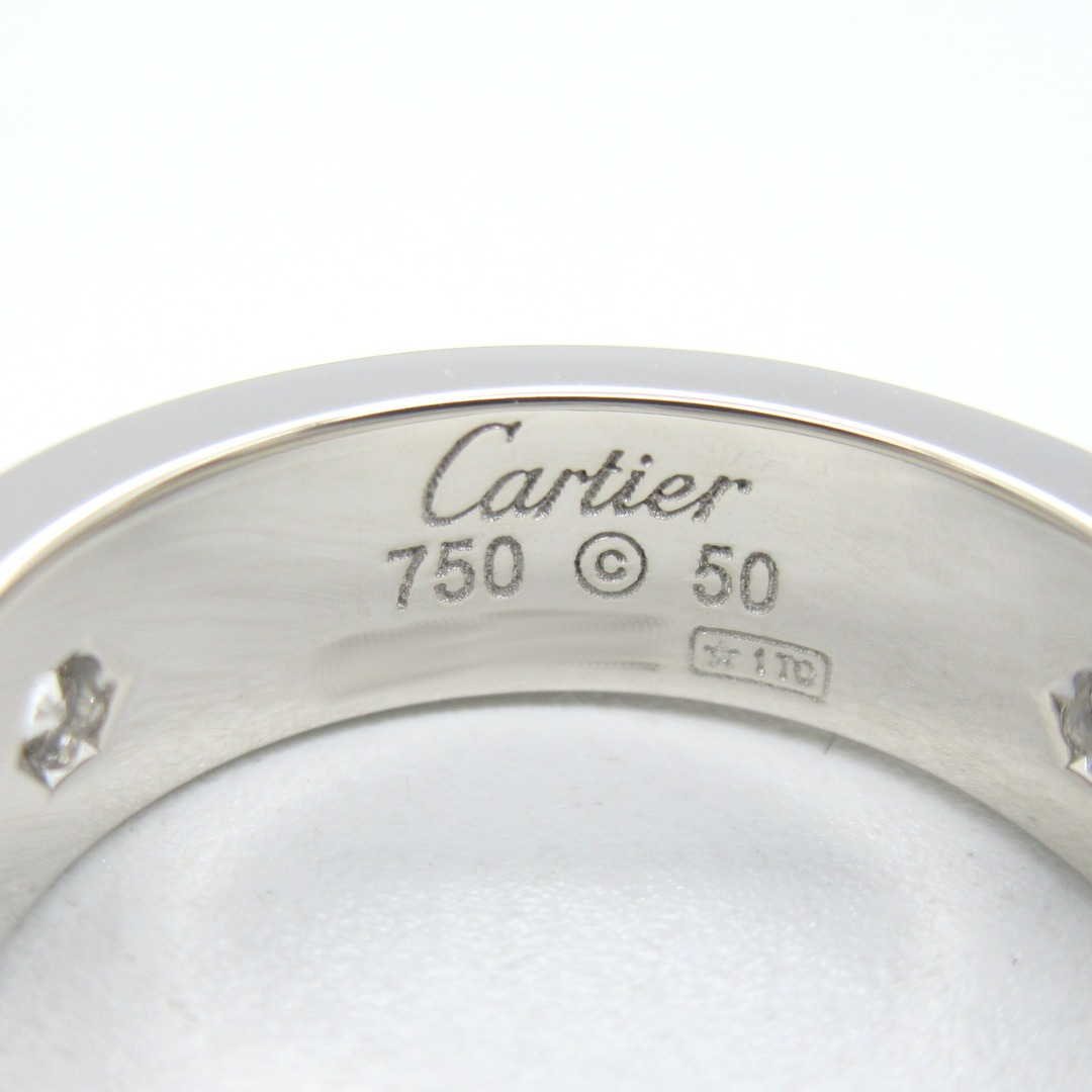 Cartier(カルティエ)のカルティエ ラブ ハーフダイヤ リング リング・指輪 レディースのアクセサリー(リング(指輪))の商品写真