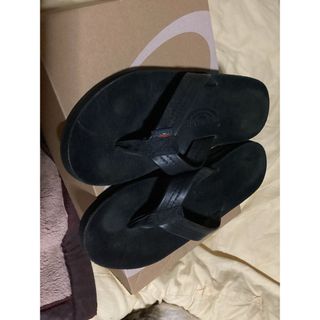 レインボーサンダル(RAINBOW SANDALS)のレインボーサンダル　ブラック　ダブルレイヤー　27.5-28.5cm(サンダル)