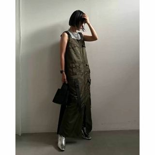 AMERI  MILITARY WORK I LINE DRESS 207