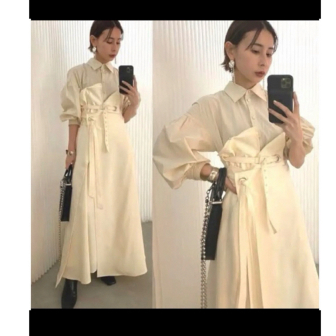 Ameri MILLEFEUILLE SHIRT DRESS シャツ　ワンピースレディース