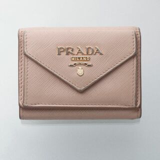 プラダ(PRADA)のK3682M プラダ サフィアーノ 本革 三つ折 ミニ 財布 ITALY製(財布)