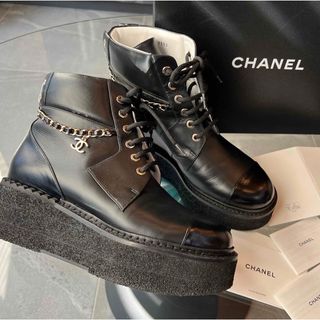 CHANEL - 22SS 国内正規本物 CHANEL メッシュ ストラップ サンダル 35 ...