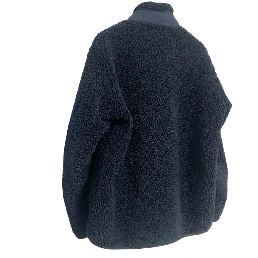 UNIQLO(ユニクロ)のUNIQLOユニクロ　モコモコ厚手　ボアフリース　黒サイズL フリースジャケット メンズのジャケット/アウター(ブルゾン)の商品写真