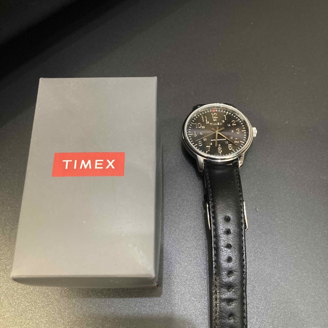 TIMEX(タイメックス)の【箱有り美品】TIMEX 革ベルト　ビジネスウォッチ メンズの時計(腕時計(アナログ))の商品写真