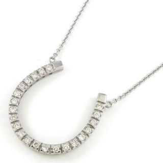 スタージュエリー(STAR JEWELRY)のスタージュエリー STAR JEWELRY ネックレス ホースシューモチーフ ダイヤモンド K18WG 【中古】(ネックレス)