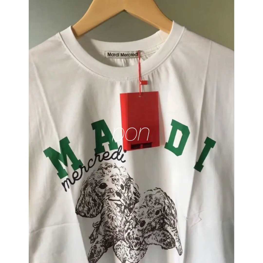 MARDI MERCREDI 紗栄子 コラボ プードル Tシャツ 完売品の通販 MARDI MERCREDI 紗栄子 コラボ プードル Tシャツ 完売品の通販