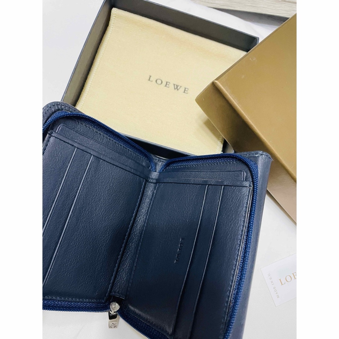 LOEWE(ロエベ)のロエベ2つ折り財布　スエード×レザー レディースのファッション小物(財布)の商品写真