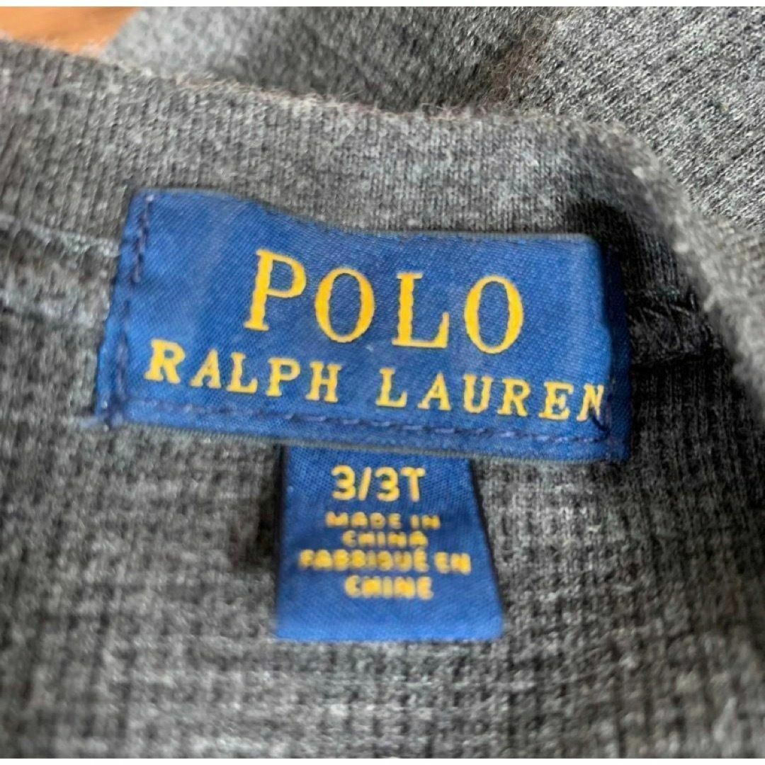 POLO RALPH LAUREN(ポロラルフローレン)のポロラルフローレン Tシャツ 120cmサイズ相当 キッズ 子供 灰色 長袖 キッズ/ベビー/マタニティのキッズ服男の子用(90cm~)(Tシャツ/カットソー)の商品写真