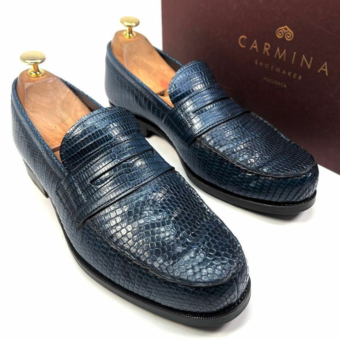 CARMINA - CARMINA カルミナ コインローファー リザードレザーの CARMINA - CARMINA カルミナ コインローファー リザードレザーの