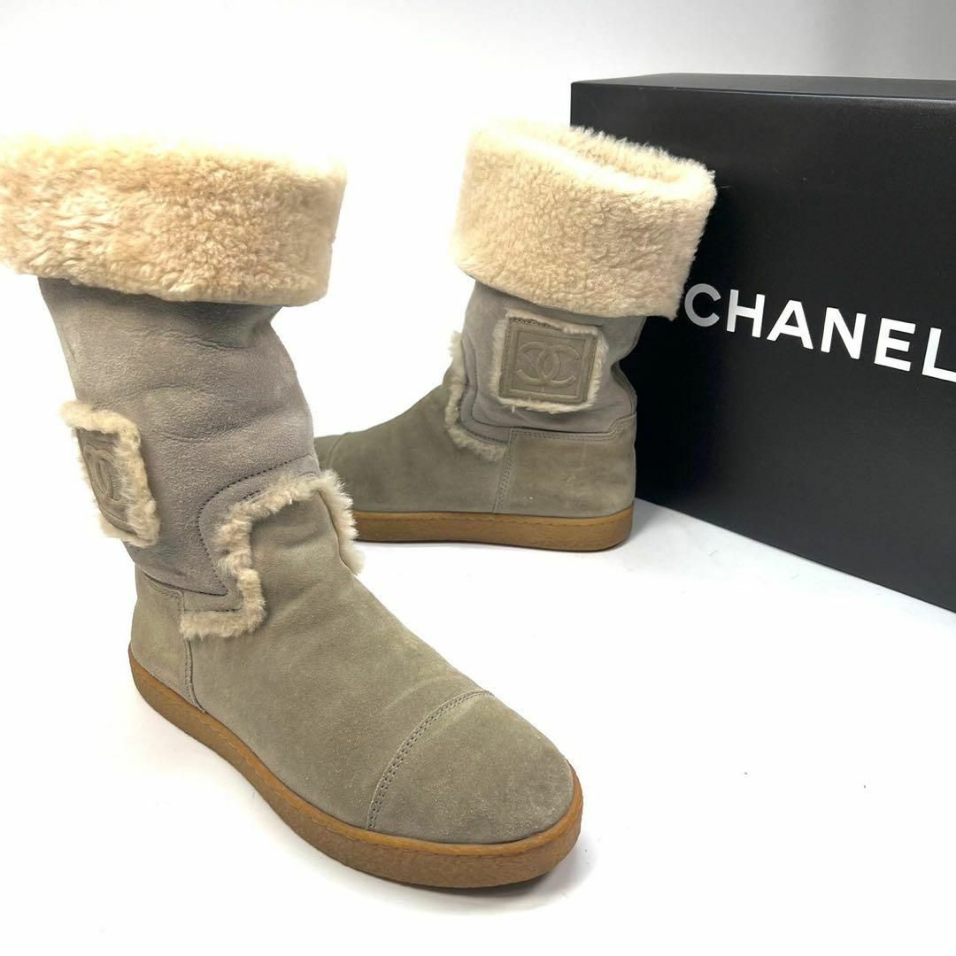 CHANEL(シャネル)のCHANEL シャネル　ムートンブーツ　ココマーク レディースの靴/シューズ(ブーツ)の商品写真