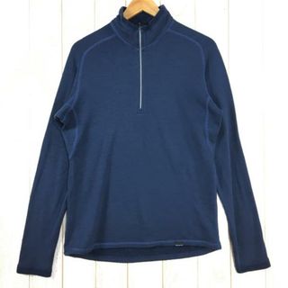 パタゴニア(patagonia)のMENs M  パタゴニア 2007 ウール 3 ジップネック Wool 3 Zip-Neck メリノウール ベースレイヤー 生産終了モデル 入手困難 PATAGONIA 37501 BLB Blue Black ネイビー系(その他)