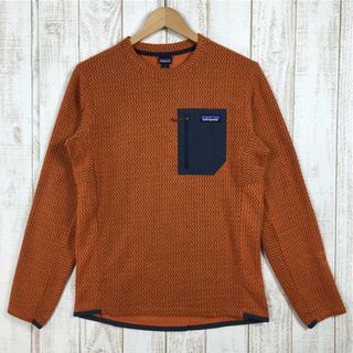 パタゴニア(patagonia)のMENs S  パタゴニア R1 エア クルー R1 Air Crew レギュレーター プルオーバー フリース ジャケット セーター PATAGONIA 40235 SARU オレンジ系(その他)