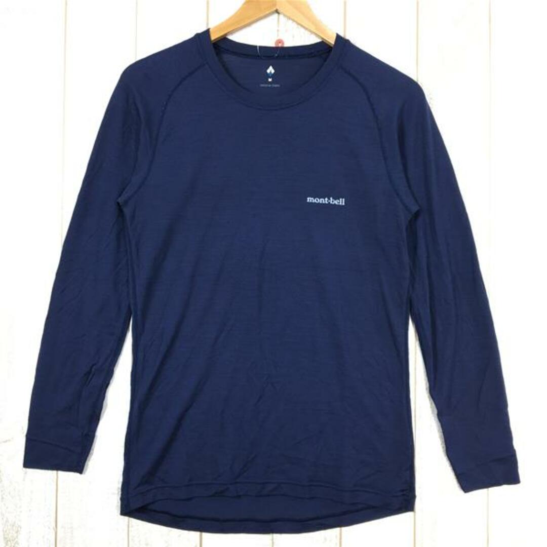 mont bell(モンベル)のMENs M  モンベル スーパーメリノウール M.W. ラウンドネックシャツ MONTBELL 1107654 ネイビー系 メンズのメンズ その他(その他)の商品写真